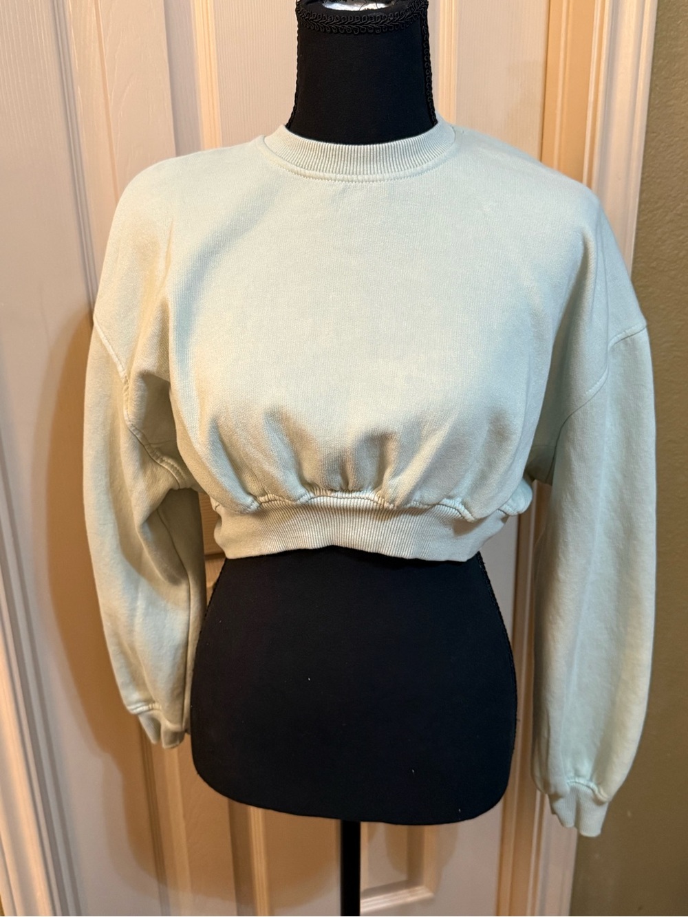 Zara Light Sage Pullover Sweatshirt